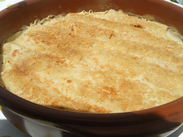 Canelones de verduras y soja